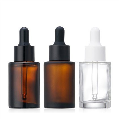 30ml Flat Shoulder Glass Dropper Bottle Skin Care Product Original Liquid Essence Bottle
