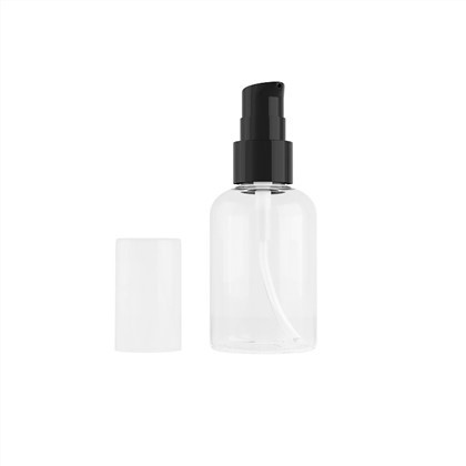 50ml Short Powder Pump Bottle Round Shoulder Lotion Bottle PET Bottle Plastic Bottle Cosmetic Bottle